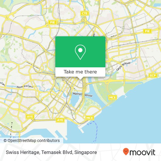 Swiss Heritage, Temasek Blvd map