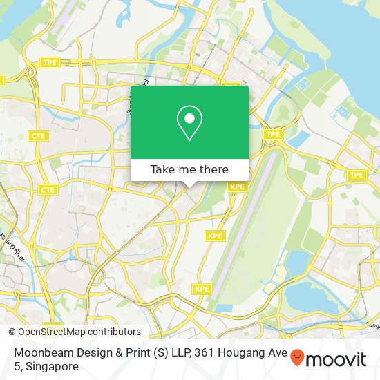Moonbeam Design & Print (S) LLP, 361 Hougang Ave 5地图