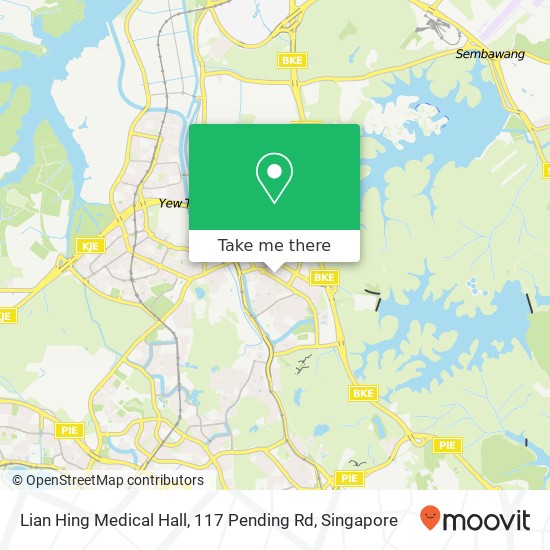 Lian Hing Medical Hall, 117 Pending Rd地图