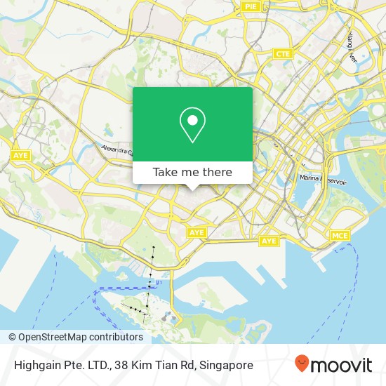Highgain Pte. LTD., 38 Kim Tian Rd地图