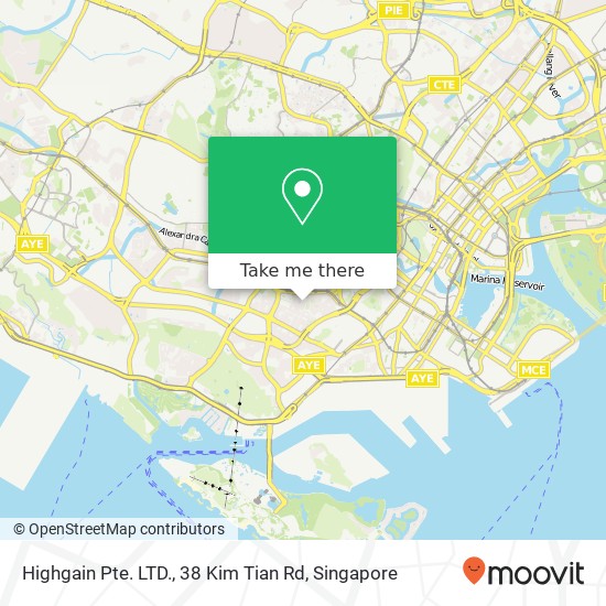 Highgain Pte. LTD., 38 Kim Tian Rd map