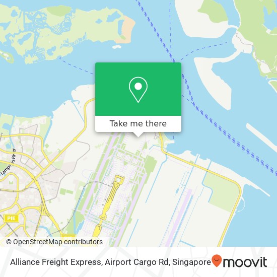 Alliance Freight Express, Airport Cargo Rd map
