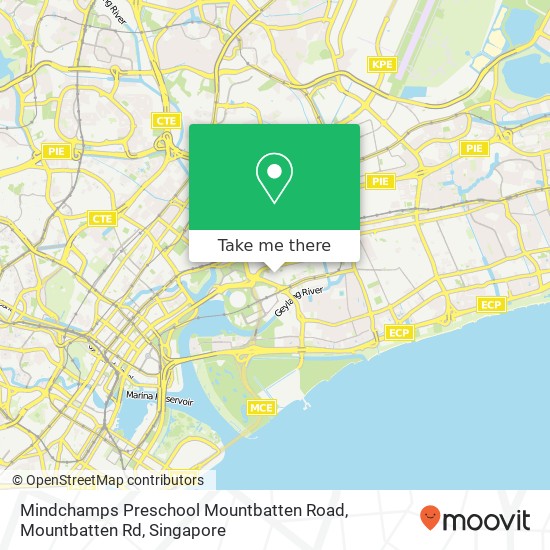 Mindchamps Preschool Mountbatten Road, Mountbatten Rd map