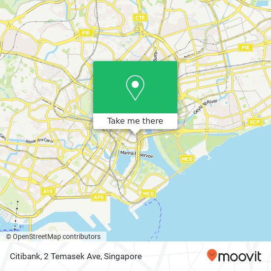 Citibank, 2 Temasek Ave map