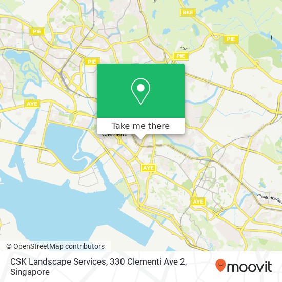 CSK Landscape Services, 330 Clementi Ave 2 map