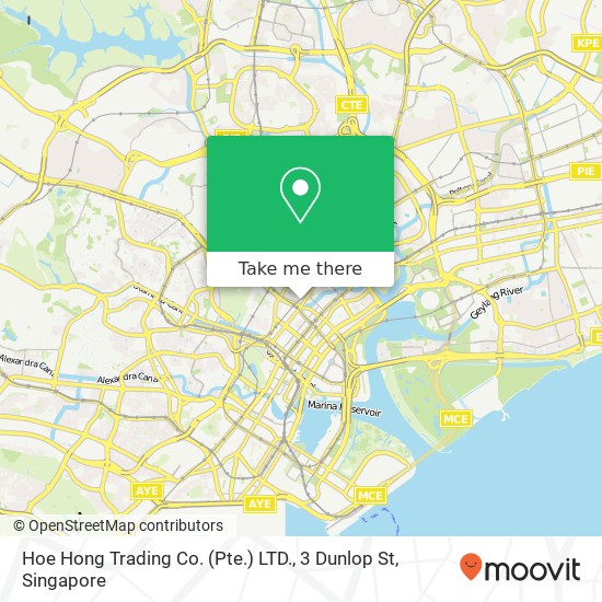 Hoe Hong Trading Co. (Pte.) LTD., 3 Dunlop St地图