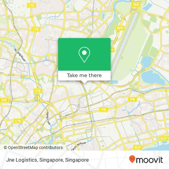 Jne Logistics, Singapore map