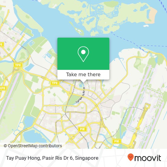 Tay Puay Hong, Pasir Ris Dr 6 map