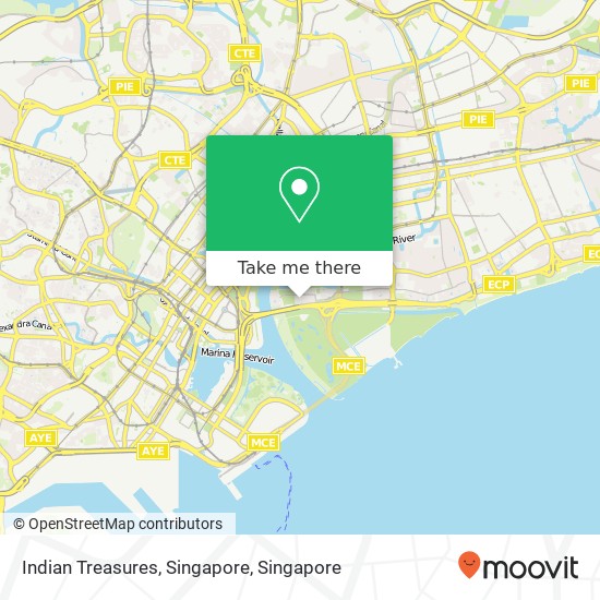 Indian Treasures, Singapore map
