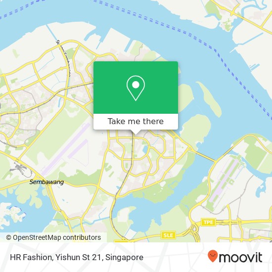 HR Fashion, Yishun St 21 map