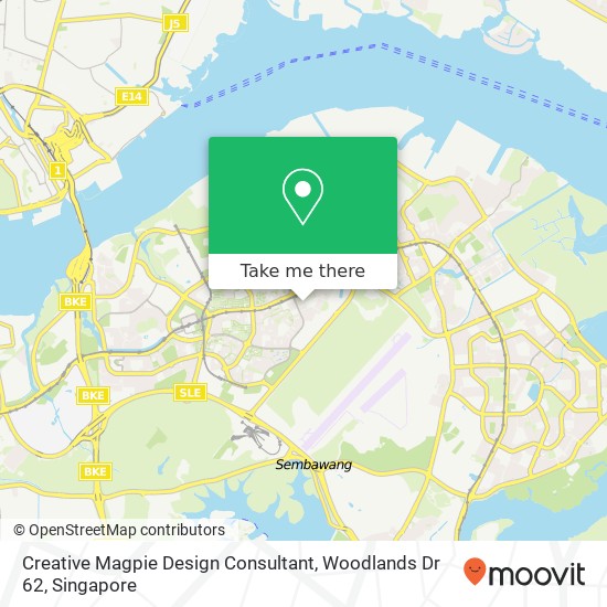 Creative Magpie Design Consultant, Woodlands Dr 62 map