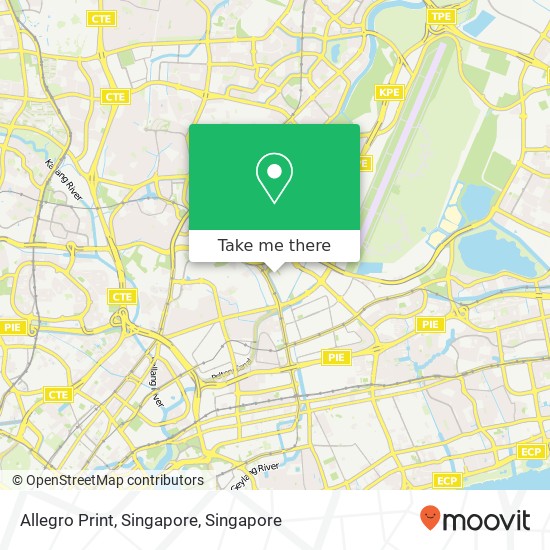 Allegro Print, Singapore map