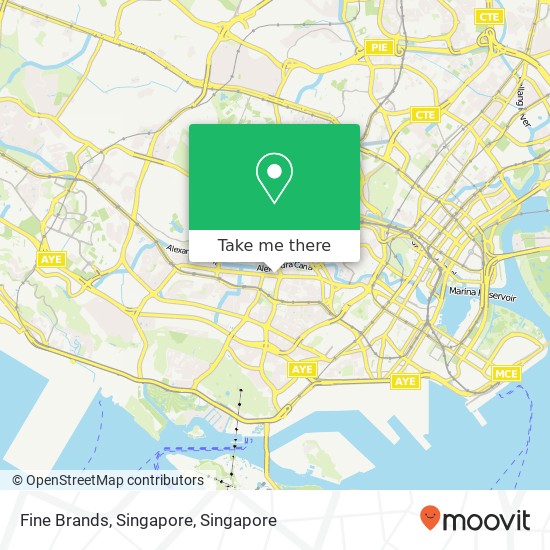 Fine Brands, Singapore map