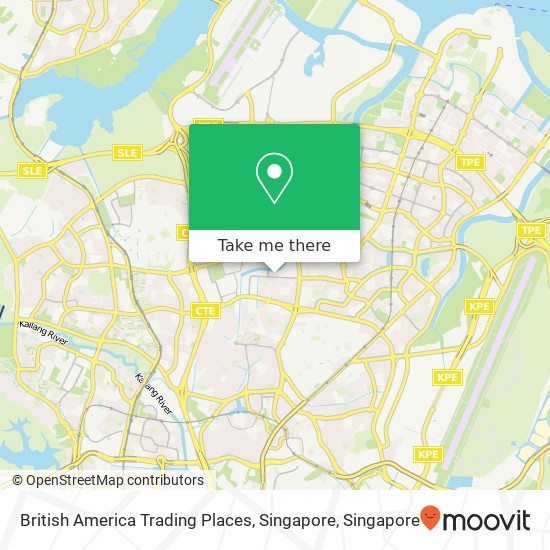 British America Trading Places, Singapore map