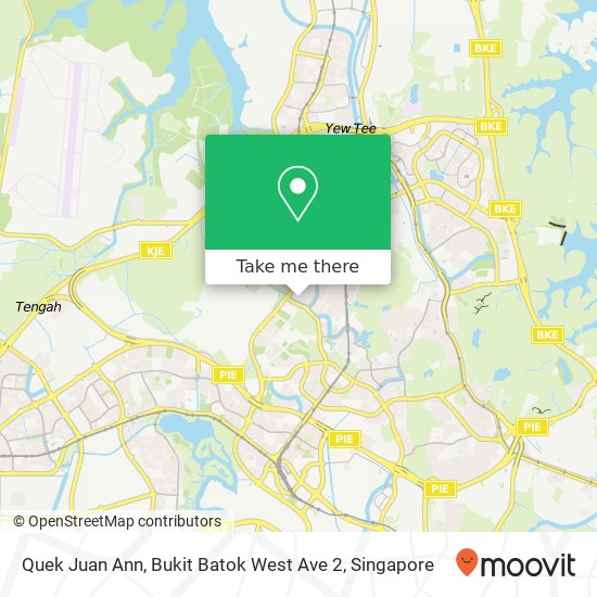 Quek Juan Ann, Bukit Batok West Ave 2 map