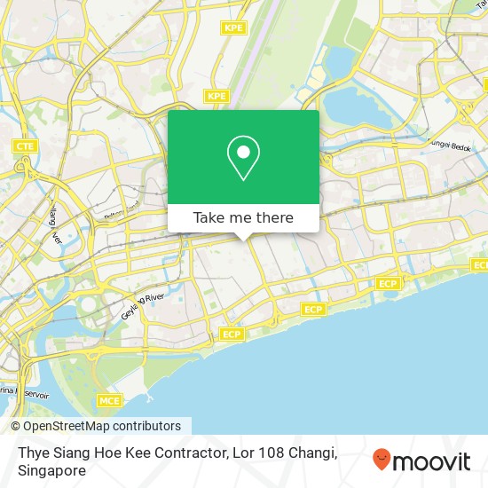 Thye Siang Hoe Kee Contractor, Lor 108 Changi map