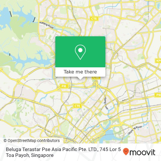 Beluga Terastar Pse Asia Pacific Pte. LTD., 745 Lor 5 Toa Payoh map