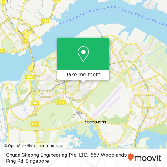 Chuan Cheong Engineering Pte. LTD., 657 Woodlands Ring Rd地图
