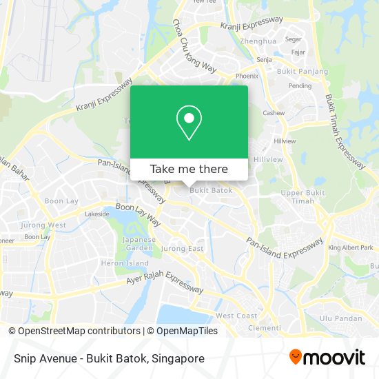 Snip Avenue - Bukit Batok map