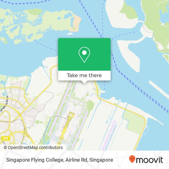Singapore Flying College, Airline Rd map