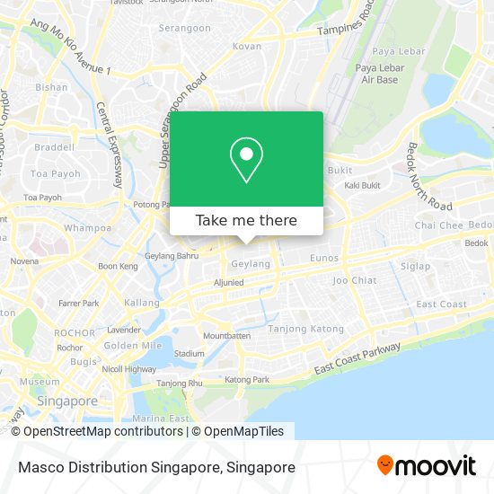 Masco Distribution Singapore map