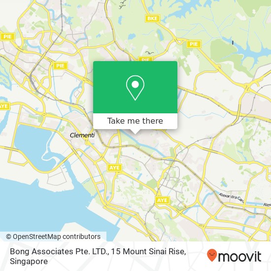 Bong Associates Pte. LTD., 15 Mount Sinai Rise地图