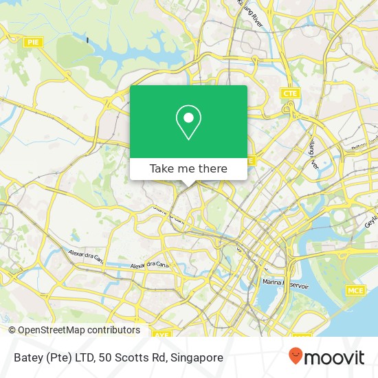 Batey (Pte) LTD, 50 Scotts Rd地图