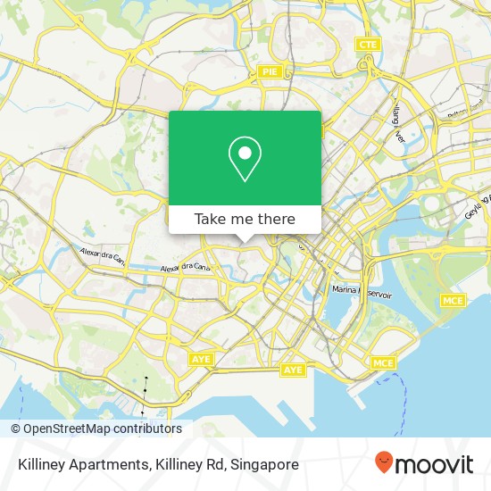 Killiney Apartments, Killiney Rd地图