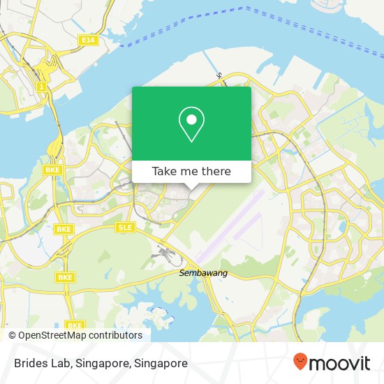 Brides Lab, Singapore map