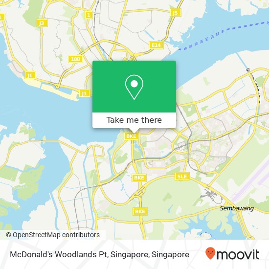 McDonald's Woodlands Pt, Singapore map