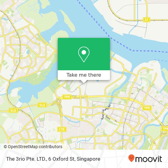 The 3rio Pte. LTD., 6 Oxford St map