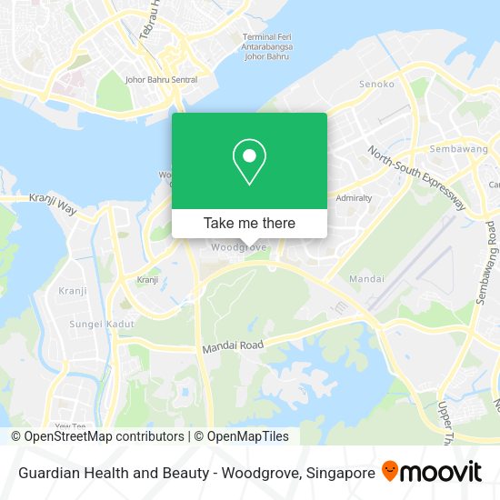 Guardian Health and Beauty - Woodgrove map