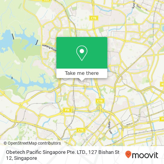 Obetech Pacific Singapore Pte. LTD., 127 Bishan St 12地图