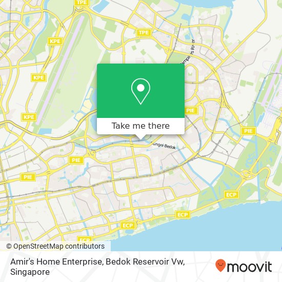 Amir's Home Enterprise, Bedok Reservoir Vw map