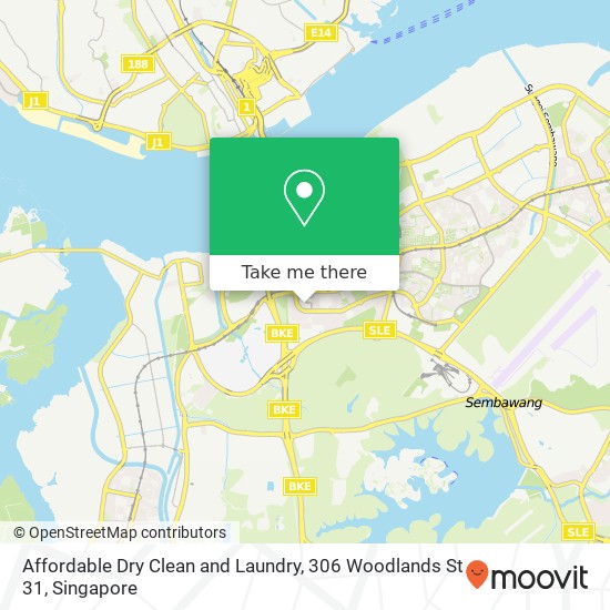 Affordable Dry Clean and Laundry, 306 Woodlands St 31 map