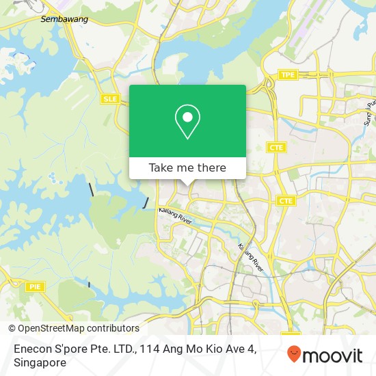 Enecon S'pore Pte. LTD., 114 Ang Mo Kio Ave 4地图