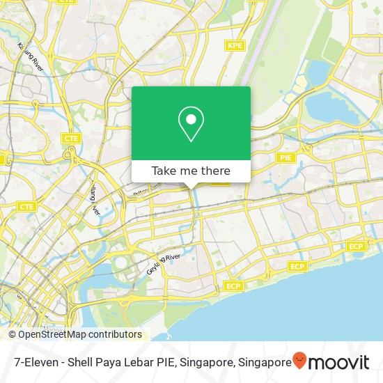 7-Eleven - Shell Paya Lebar PIE, Singapore map