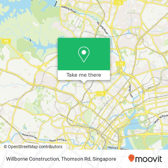 Willborne Construction, Thomson Rd map