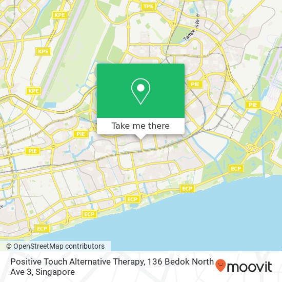 Positive Touch Alternative Therapy, 136 Bedok North Ave 3地图