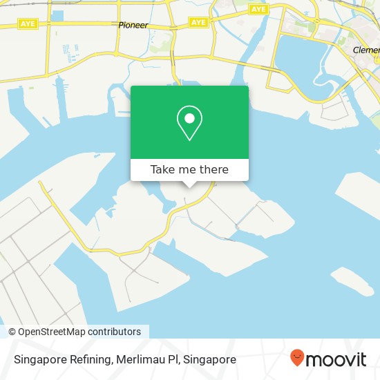 Singapore Refining, Merlimau Pl map