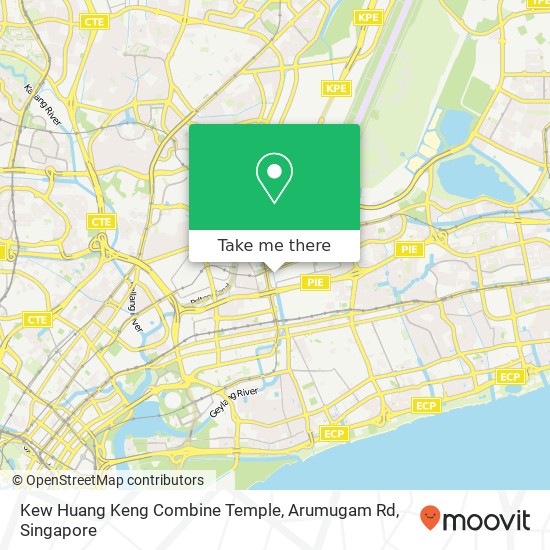 Kew Huang Keng Combine Temple, Arumugam Rd地图