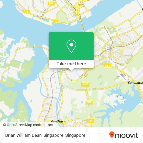 Brian William Dean, Singapore map