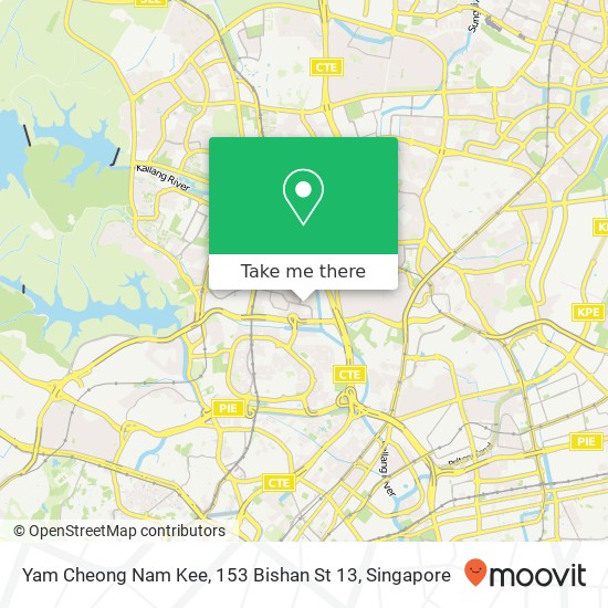 Yam Cheong Nam Kee, 153 Bishan St 13地图