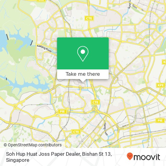 Soh Hup Huat Joss Paper Dealer, Bishan St 13 map