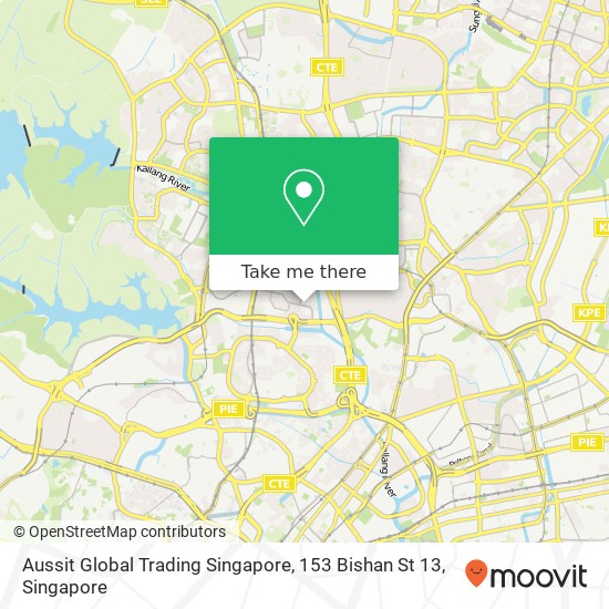 Aussit Global Trading Singapore, 153 Bishan St 13 map
