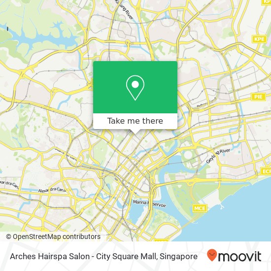 Arches Hairspa Salon - City Square Mall map