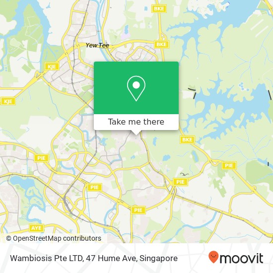 Wambiosis Pte LTD, 47 Hume Ave地图