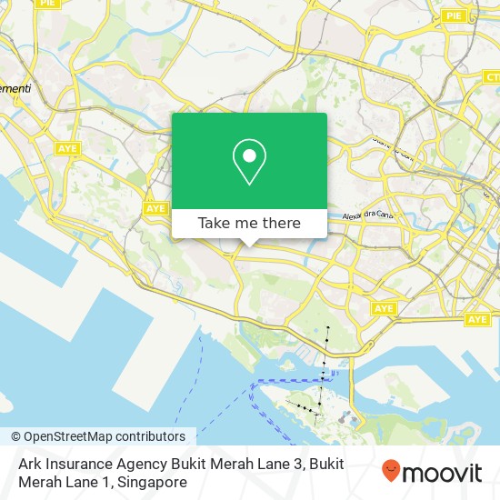 Ark Insurance Agency Bukit Merah Lane 3, Bukit Merah Lane 1 map