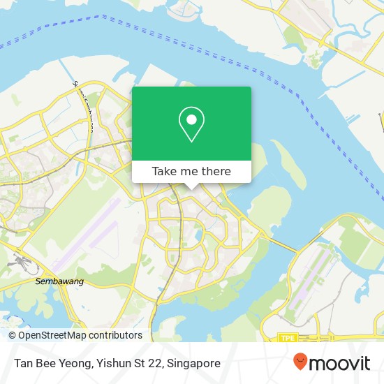 Tan Bee Yeong, Yishun St 22 map