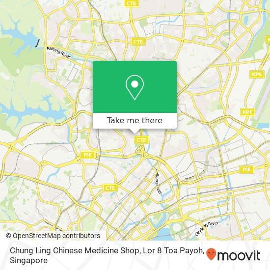 Chung Ling Chinese Medicine Shop, Lor 8 Toa Payoh地图